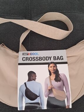 32 Degrees Beige Crossbody Bag with Adjustable Strap